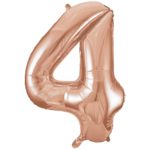 Փուչիկ Թիվ  “4” – 1մ rose-gold